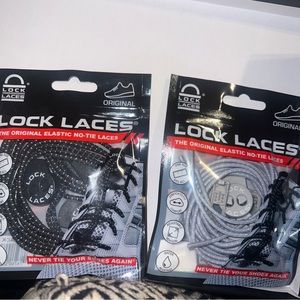 NWT Lock laces 2 Sets Elastic No tie laces
